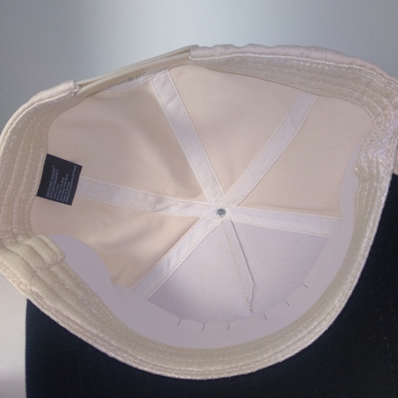 DAVID And YOUNG Put It On My Husband's Tab Cream and Black Cap Hat NWT - Picture 5 of 6